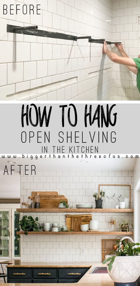 How To Install Heavy Duty Floating Shelves For The Kitchen Bigger 