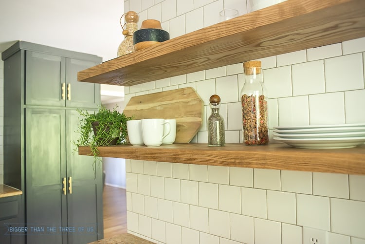 How To Install Heavy Duty Floating Shelves For The Kitchen Bigger 