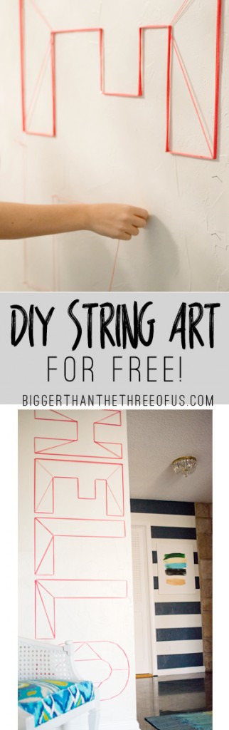 Hello DIY String Art for Free! Hop over to get the tutorial!