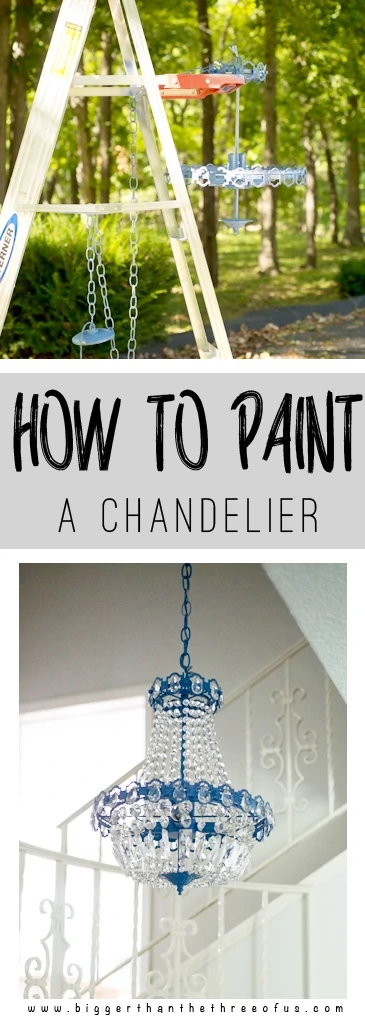 Ever wondered how to paint a chandelier? Use this tutorial to see how!