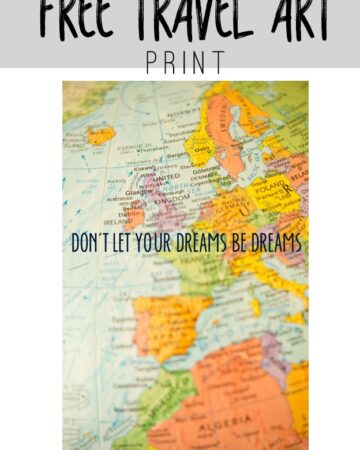 Free Travel Art Print to Download