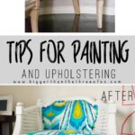 Updating old chairs can be easier than you think! Use these tips for painting and upholstering old chairs to get the look that you want!