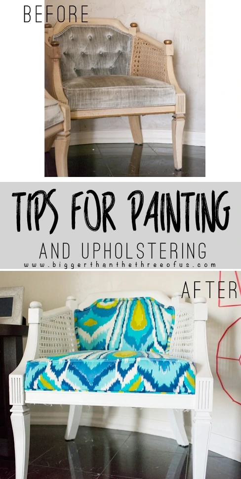 Updating old chairs can be easier than you think! Use these tips for painting and upholstering old chairs to get the look that you want!