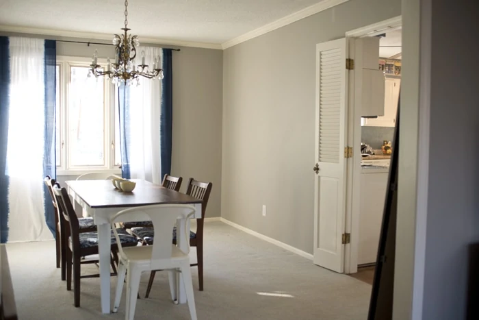 formal dining room before buffet