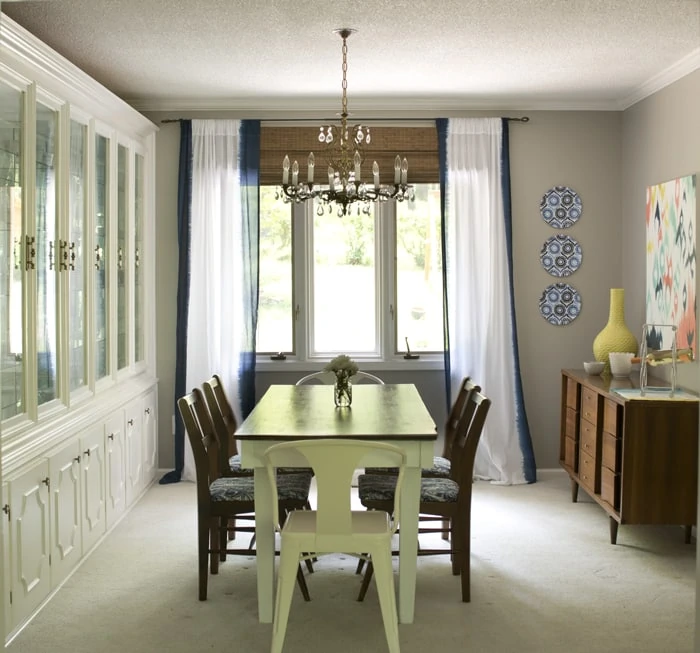 formal dining room reveal after