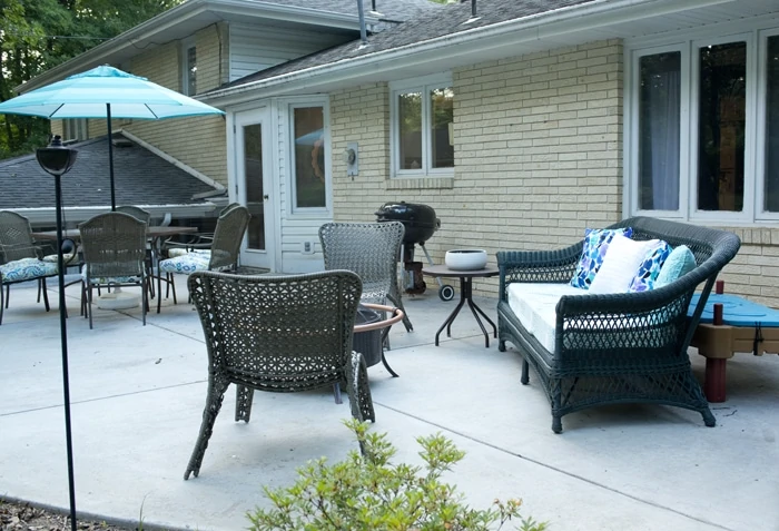 patio with view of sand table