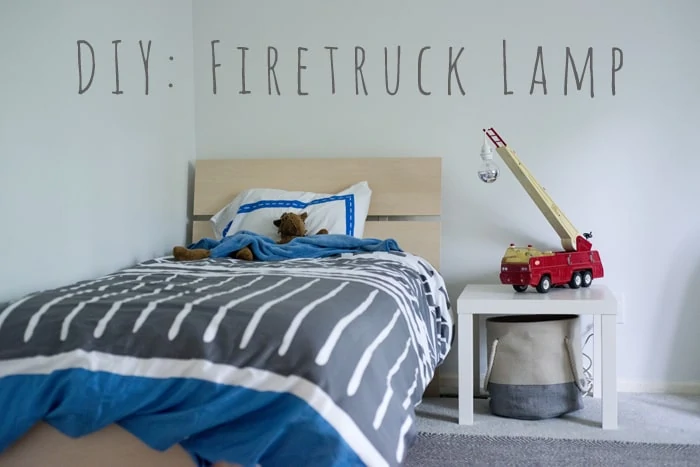 DIY Firetruck Lamp