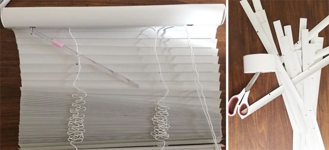 How to make a starburst mirror out of blinds