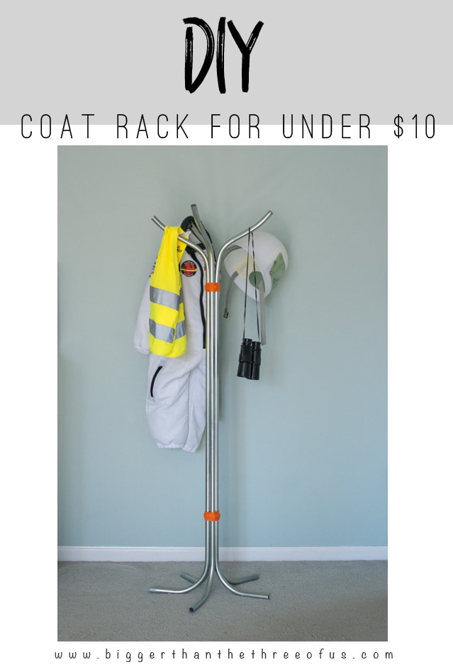 DIY Coat Rack For Dress Up Clothes