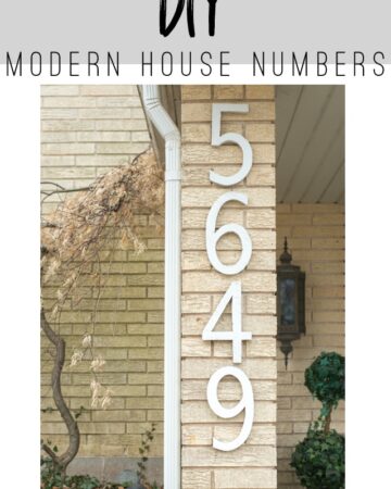 DIY House Numbers
