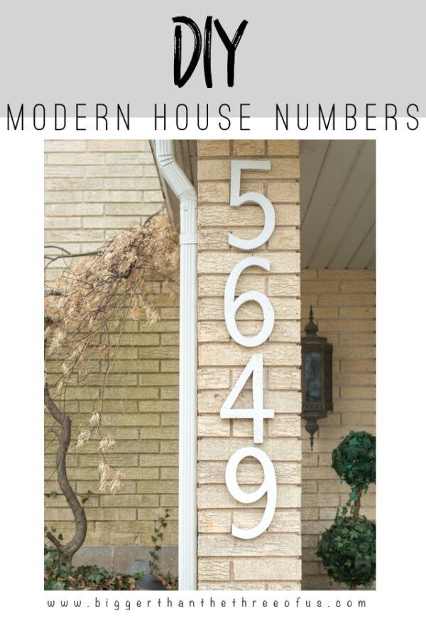 DIY House Numbers out of Plywood for Cheap!