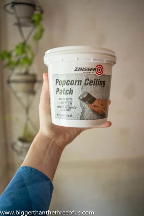 Zinsser popcorn ceiling patch how to