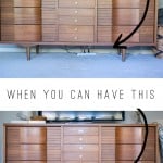 Hide Those Cords - Need help hiding cords behind your media cabinet? Look no further.