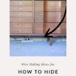 how to hide electrical cords on wall