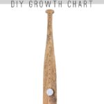 Add this Baseball Bat Growth Chart to your nursery! This How To Tutorial will show you how.