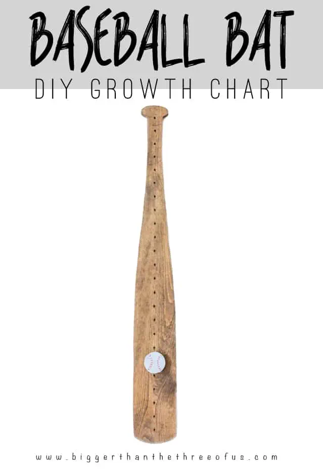 Add this Baseball Bat Growth Chart to your nursery! This How To Tutorial will show you how.