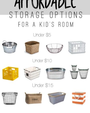 Affordable Storage Options for a Kid's Room
