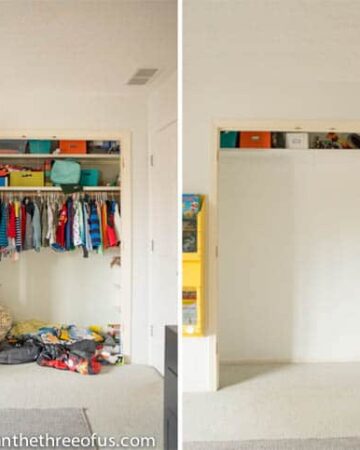 Closet Demo for loft bed
