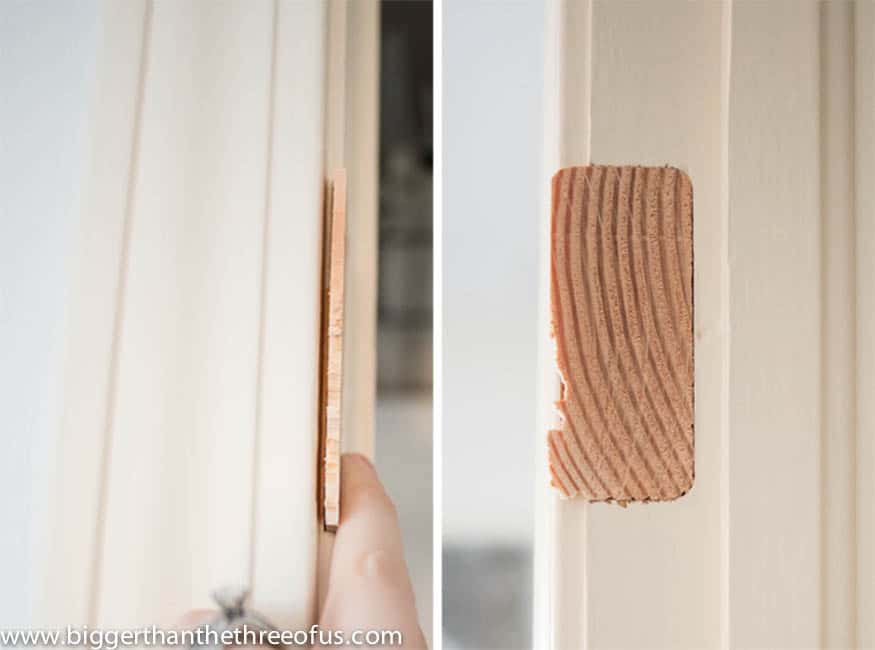 How To Fill Hinge Holes