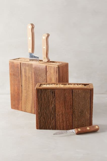 Wooden Knife Holder Wooden Knife Stand Wooden Knife Block Rustic Knife  Display Oak Knife Stand Custom Knife Rack Knife Storage 