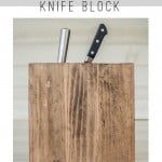 Anthropologie Inspired DIY Tutorial for a Knife Block