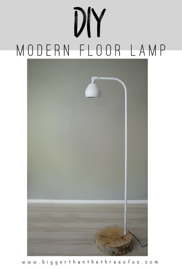 diy mid century floor lamp