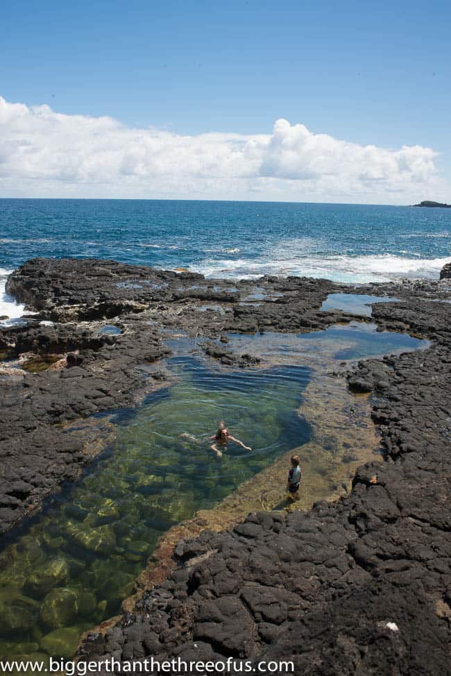 Secret Lava Pools Kauai