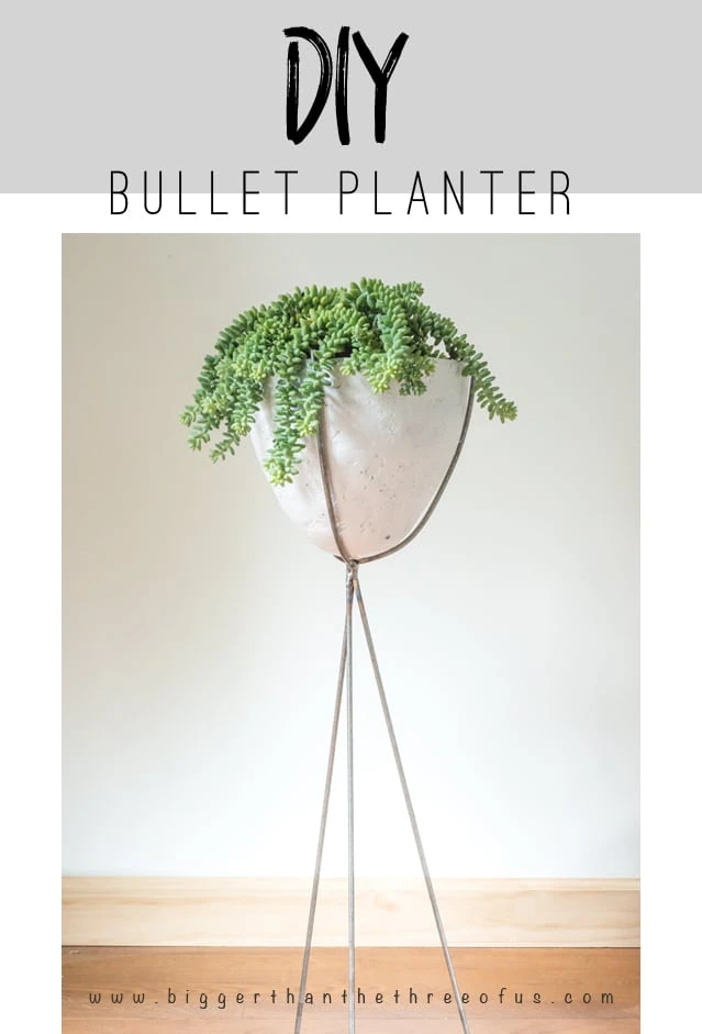 Make this Mid-Century Modern Bullet Planter