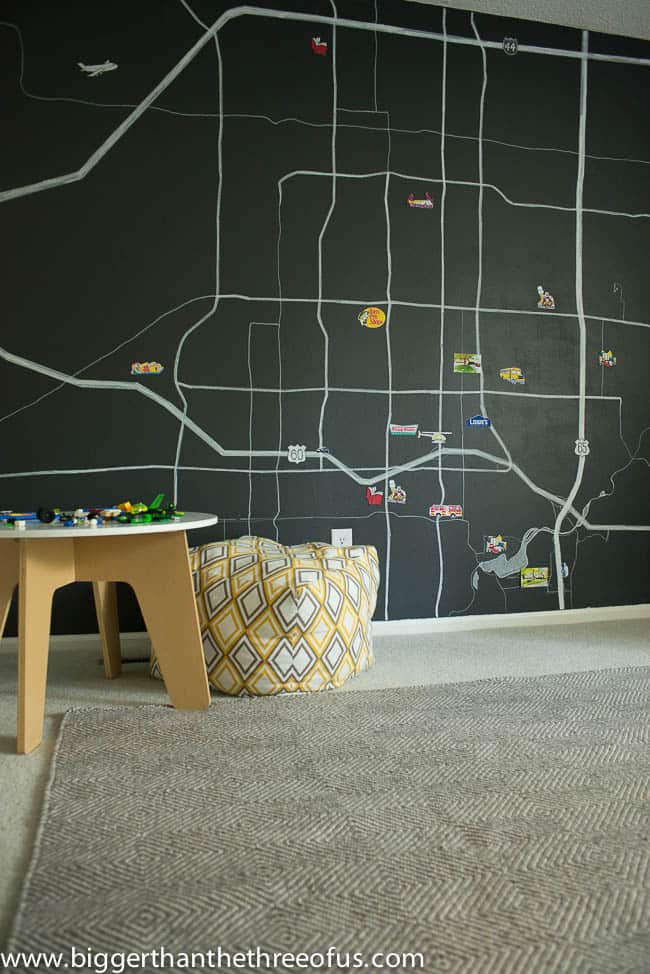 Magnetic Map Wall DIY Tutorial