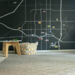 You kiddo will love this Magnetic Map Wall Mural! Find out how to DIY one yourself with this tutorial!