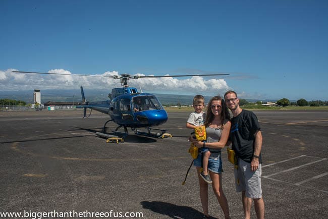 Helicopter Tour on the Big Island with a Toddler