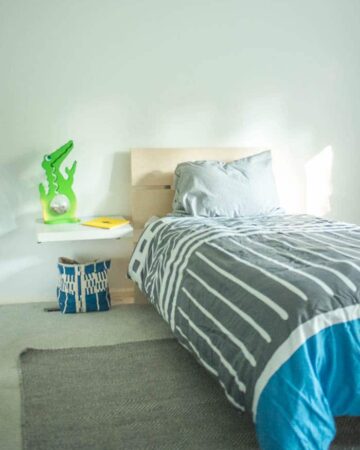 Greyson's Bed with Mattress Topper