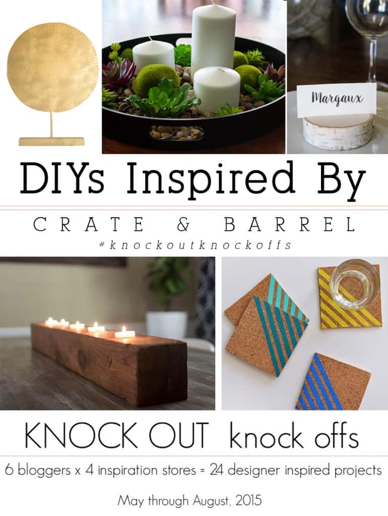 Try these 5 DIYS Inspired by Crate and Barrel