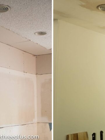 How to Mud Drywall - it's easier than you think! Full tutorial provided.