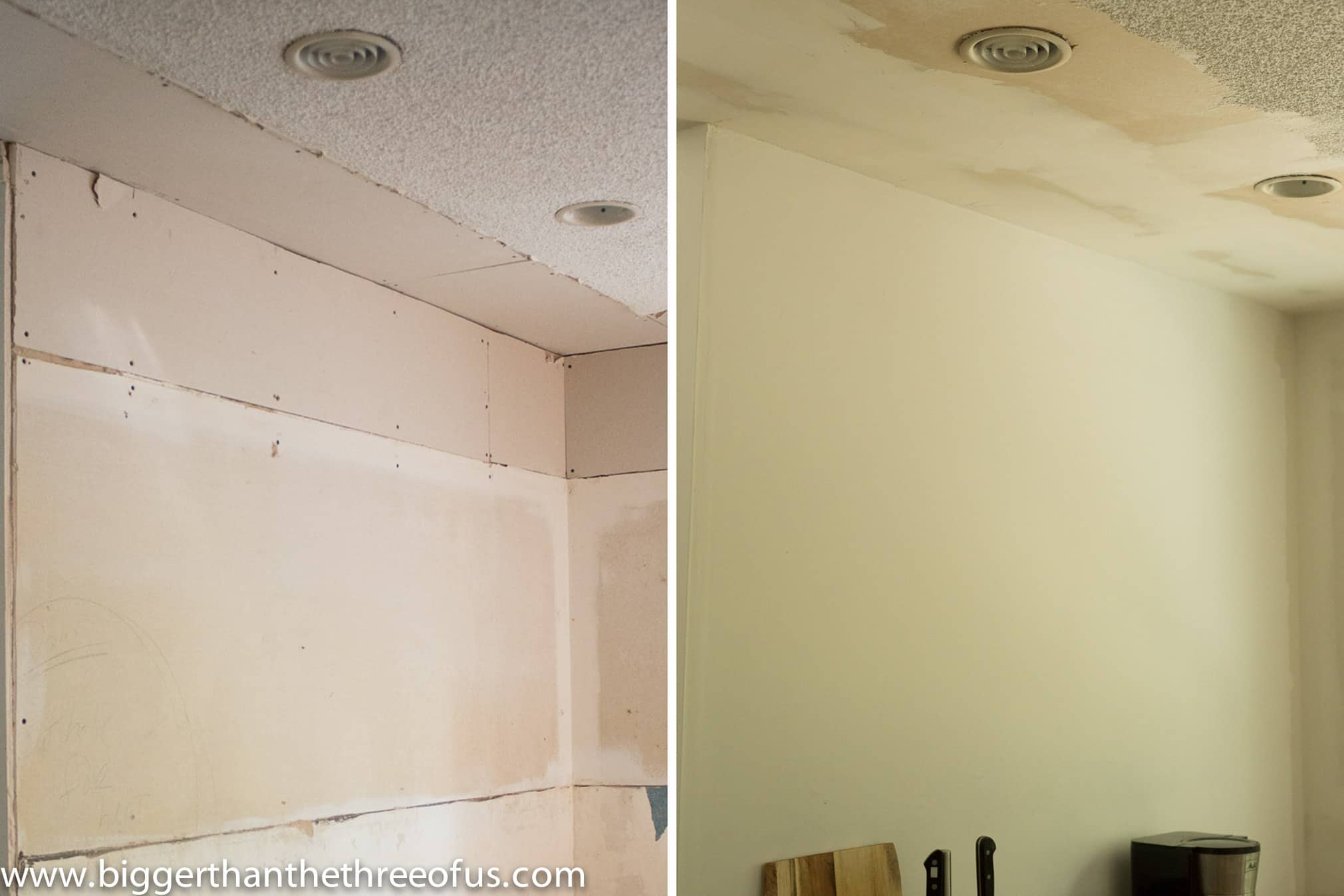 How to Mud Drywall - it's easier than you think! Full tutorial provided.