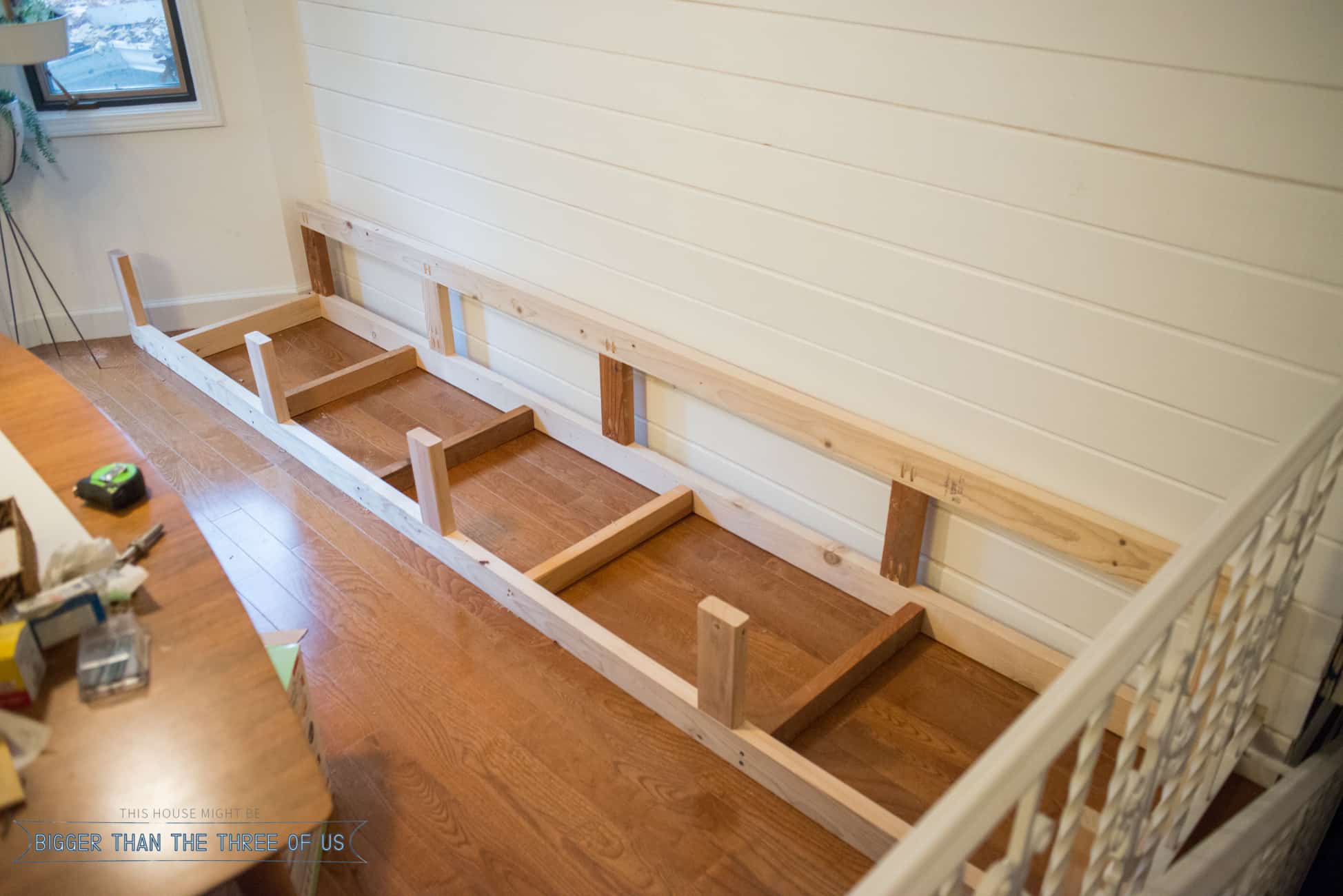 Diy Banquette Bench Seating Bigger Than The Three Of Us