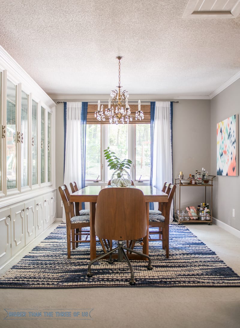 Our Eclectic Formal Dining Room Bigger Than The Three Of Us