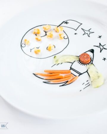 DIY these fun food plates for your kiddos! They will love them!