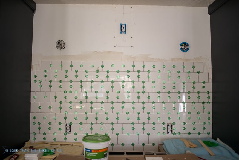 Our Progress with Tiling our Kitchen 