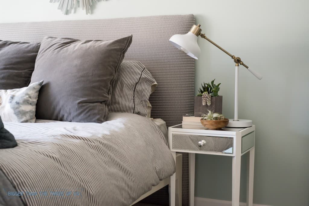 All about cord management for nightstands including how to hide the bedside cords