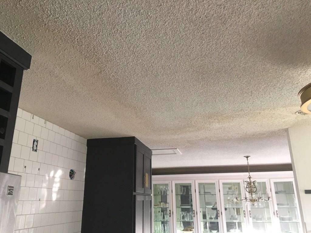 Sprayed Popcorn Ceiling Texture and details on removing asbestos drywall 