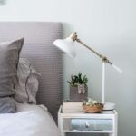 Master bedroom nightstand styling