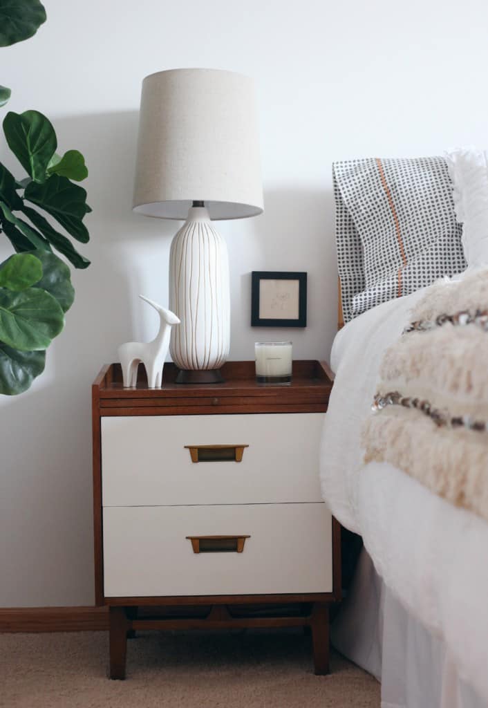 HAll about Cord Management including hiding those pesky bedside table lamp cords, controlling the cable clutter under a dresser and more! #cableclutter 