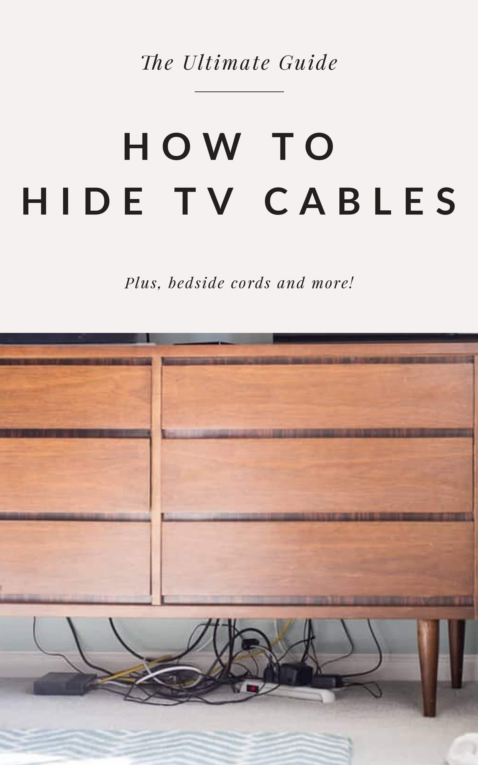 Cord Management for Nightstands, Media and More! Bigger Than