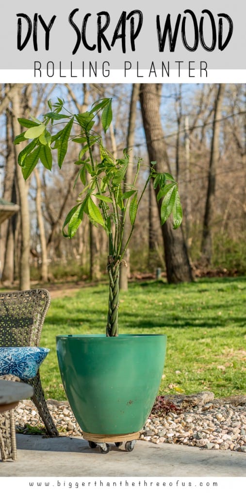 DIY Scrap Wood Rolling Planter for $6! Must PIN!!