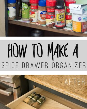 DIY Spice Drawer Organizer