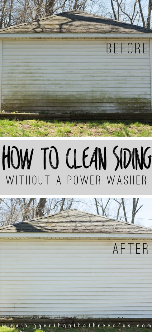 You DON'T Need a Power Washer to Clean Your Siding. Click to find out more!