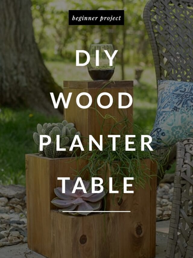 Simple Wood Planter DIY PRoject Bigger Than the Three of Us