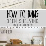 Install Open Shelves in your Kitchen with this easy tutorial! Get the how-to!