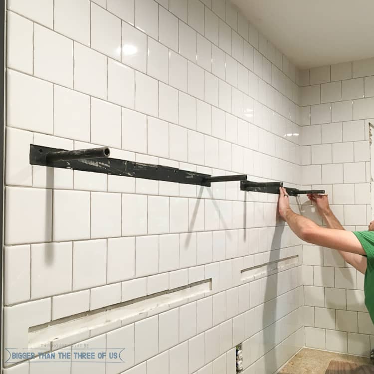 How to Install Floating Shelves on Tile Wall with GoShelf